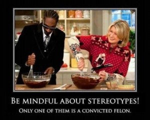 Snoop Dog side-by-side with Martha Stewart